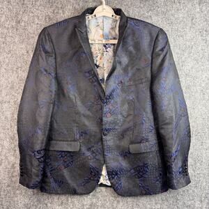 Paisley & Gray Men's Patterned Sport Coat Slim Fit Statement Jacket Size 44 R